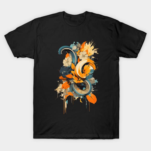 Abstract Banana Flower T-Shirt by Nerd_art